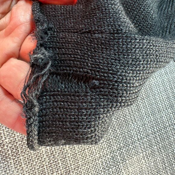 Eileen Fisher Sweater Cardigan Womens Medium Open‎ Front Merino Wool Oversize * - Picture 12 of 12